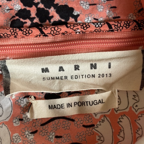 Marni sleeveless bird print cotton top with curved hem size 38 XS - Picture 5 of 11